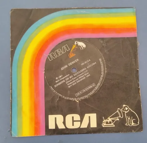Disco vinil Compacto John Denver RCA 1981 Sunshine on My Sholders e Let It Be.