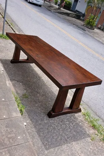 Mesa rústica 2,80/0,93 fazemos sob medida marcenaria artesanal 