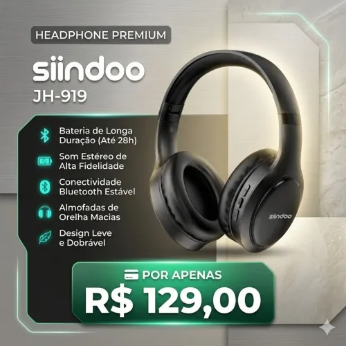 Headfone Siindoo JH919 (Original e Lacrado)