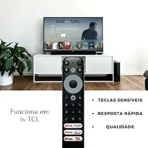 Controle Remoto Para Tv Tcl Smart 4k Tecla Netflix Youtube Rc902v