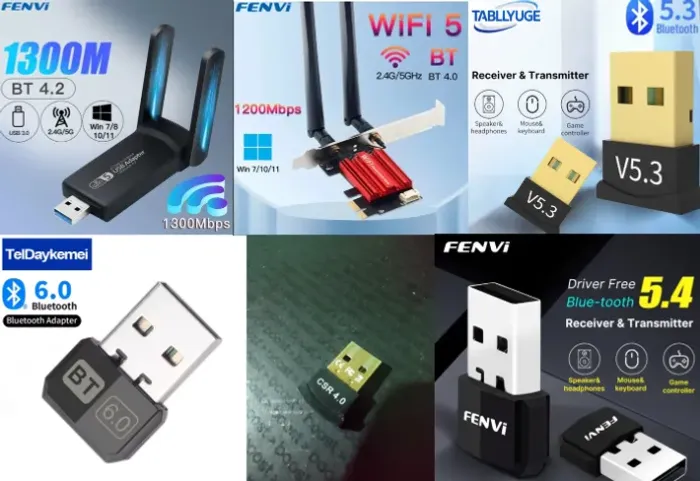 adaptadores wifi e bluetooth pci-e/usb