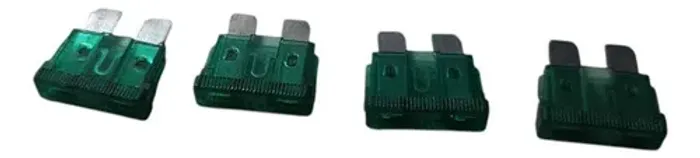 Kit C/ 4 Modulo Fusível 30 (verde) ~5