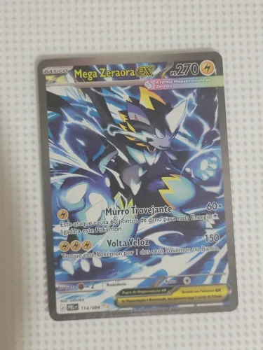 Carta Mega Zeraora 114/084 | Do pacote ao sleeve