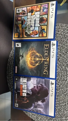 Jogos PS5: Elden ring, The Last of us 2, GTA 5