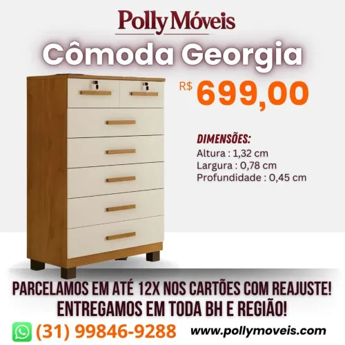 Cômoda Georgia! Pronta Entrega!