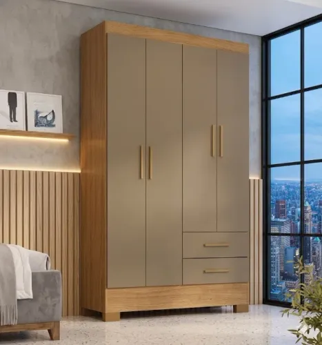 Guarda roupa rodial com 4 portas 2 gavetas (enquanto durar no estoque)