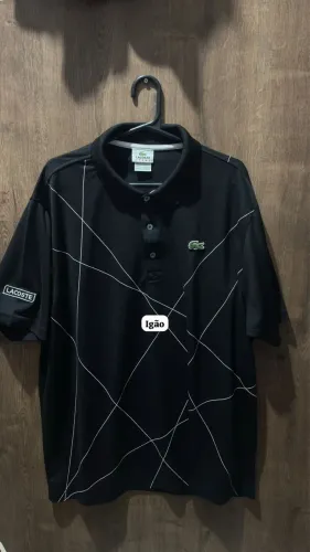 Polo Lacoste Sport Stellar Preta