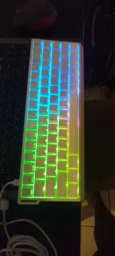 Teclado Magnético Gamer Medilions MAD 68 HE - Flagship Edition - Branco - Hall Effect