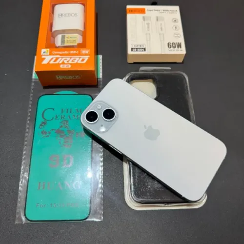IPhone 15 128GB Azul 100% Saúde! Impecável! Com brindes! Aceito cartao! Oportunidade!!!