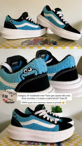 Vans Old Skool Plataforma Cookie Monster