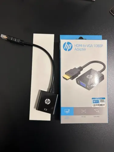 Adaptador HP HDMI para VGA 1080p (Novo na Caixa c/ Nota e Garantia!)