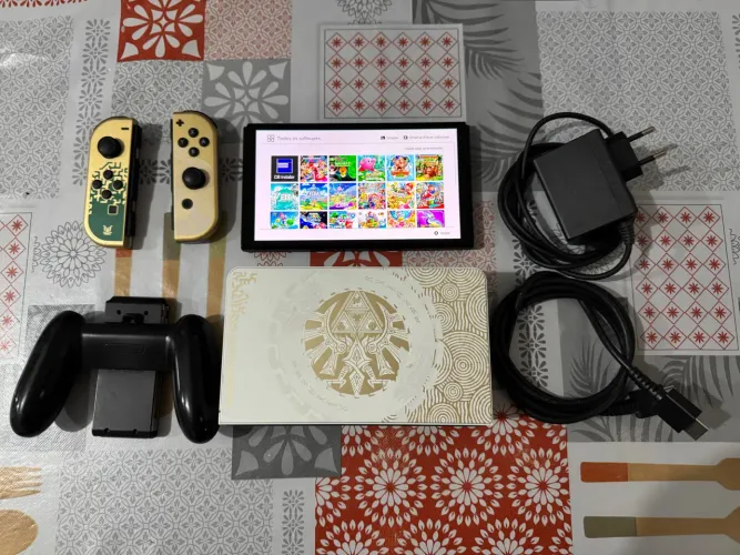 Nintendo Switch oled edicao Zelda Desbloqueado