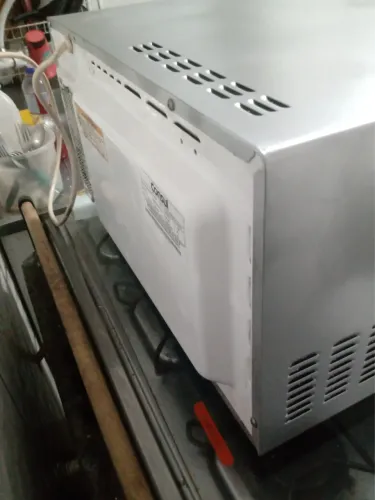 Vendo microondas inox 28 litros funcionando tudo perfeitamente 