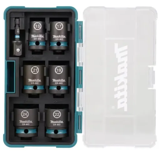 Conjunto de Soquetes de Impacto com Adaptador Makita E-16592 - Novo, sem uso!