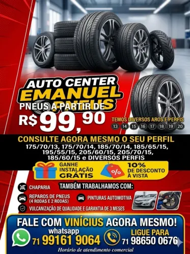 Pneus aro 13 14 15 16 17 18 19 20 pneus barato em salvador 99,90