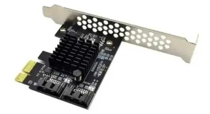 Placa pci-ex expansiva para sata hd e ssd - 2 portas sata nova
