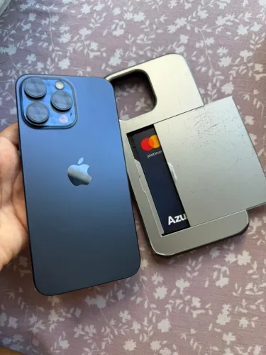 IPHONE 15 PRO MAX AZUL 256, PERFEITO ESTADO DE CONSERVAÇÃO.