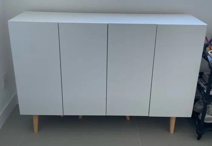Vendo balcão armario funcional branco usado