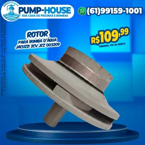 Rotor Para Bomba D'água Jacuzzi 2cv Jcz 003209
