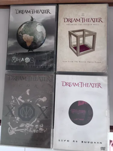 DREAM THEATER ? COLEÇÃO COM 4 DVDs ORIGINAIS