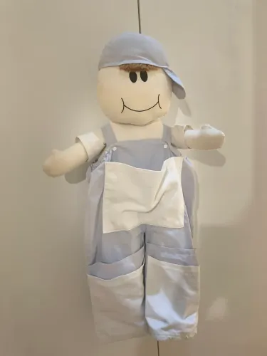 Boneco Porta Fraldas e Lenços de Pano Grande 70x48cm - Quarto Bebê