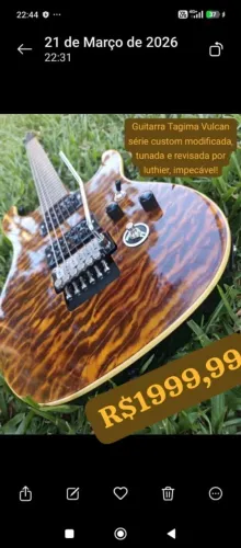 Guitarra Tagima Custom alavanca e microafianação