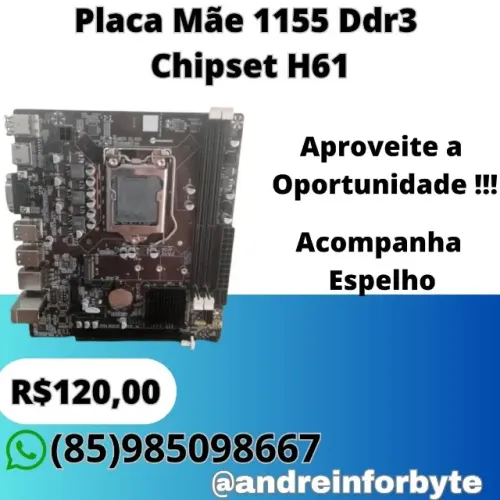 Placa Mãe 1155 Ddr3 Chipset H61