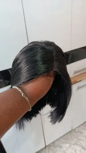 Lace wig Chanel repartição lateral organica