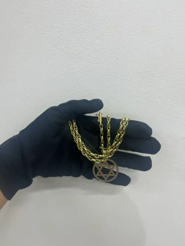 Cordão Elo Cartier duplo 70 cm 
