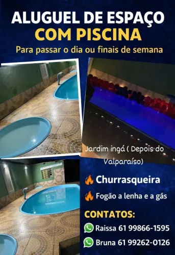 Aluguel de espaço para lazer 