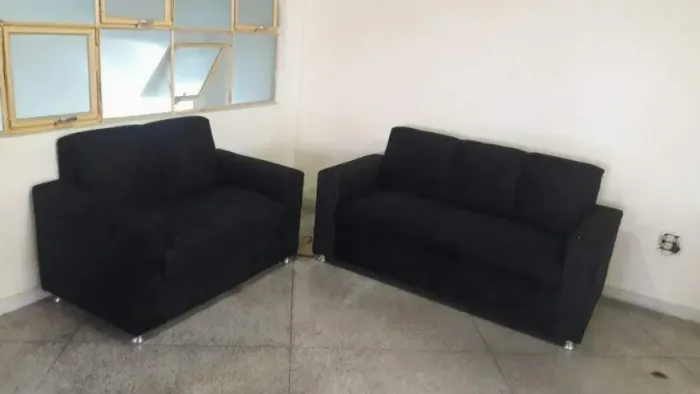 Sofá 2 e 3 lugares Suede macio D33 De alta qualidade Confortável Promoção