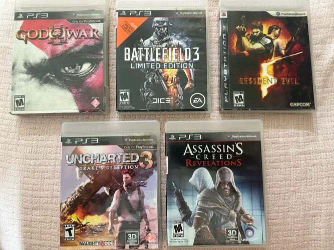 PS3 MELHORES JOGOS MÍDIA FÍSICA 250,00 no pix ou dinheiro