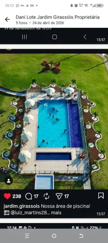 Vendo lote de 160m2 quitado no condomínio girassóis