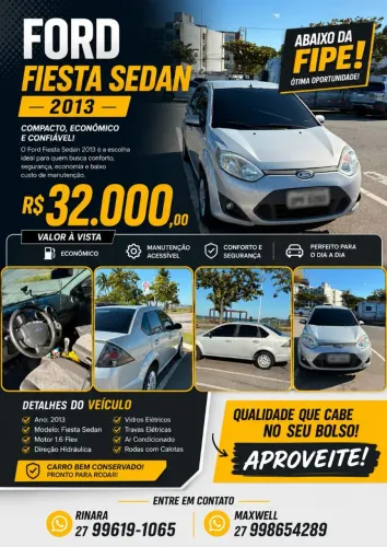 Ford Fiesta Sed. 1.6 8V Flex 4P 2013