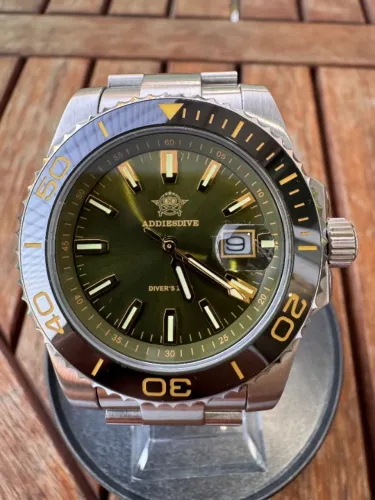 Addiesdive quartzo japonês Miyota 2115