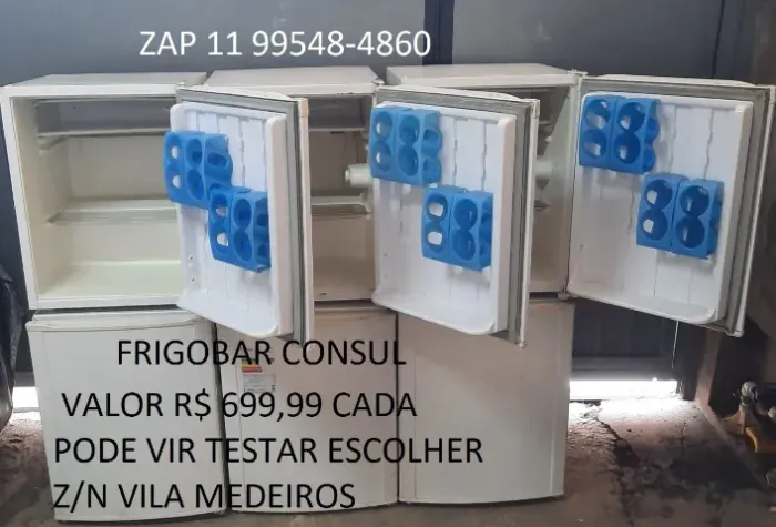 Frigobar 110v consul pode vir testar escolher o valor cada um 