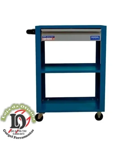 Carrinho de ferramentas aberto c/ 1 gaveta - Riosultools-RSTR050005