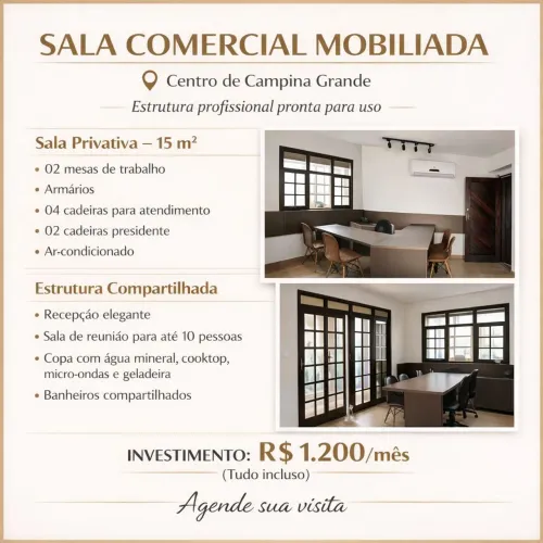 Sala pronta para trabalhar 