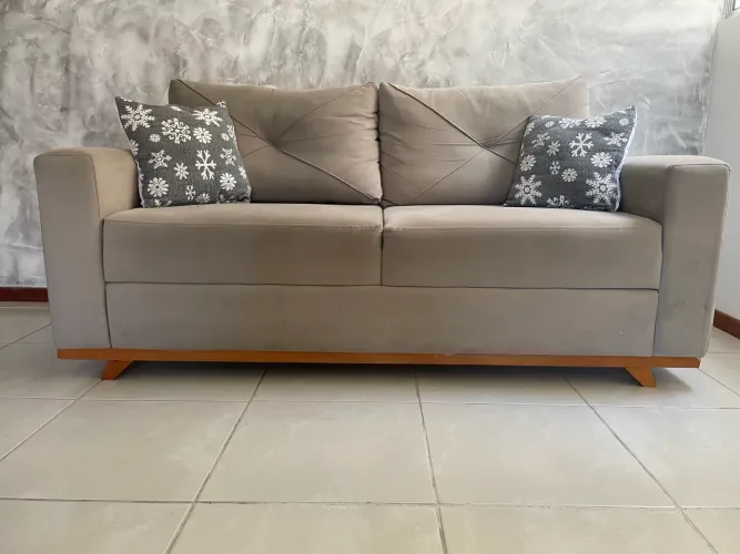 Sofá 2 Lugares - Cor Cinza