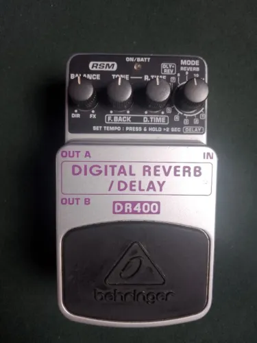 Pedal Delay e Reveb Para Guitarra