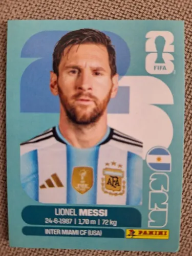 Figurinha do Messi Copa 2026