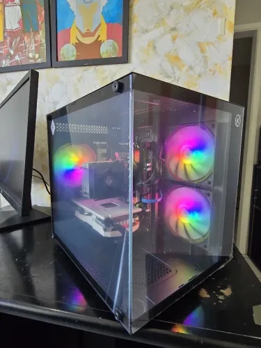 PC GAMER NOVO PROCESSADOR INTEL 16GB RAM RX 580 8GB 400GB SSD ! PRA SAIR LOGO