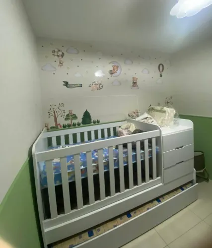 Berço multifuncional Cléo Carolina Baby + colchão (USADO)