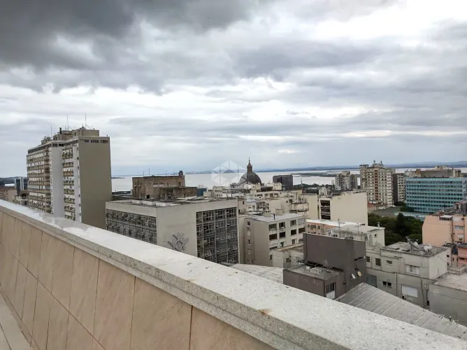 Apartamento JK mobiliado em condominio com elevador e terraço com churrasqueira no Centro