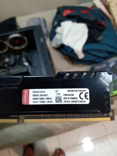 Memória ram ddr4 hyperx fury 1x16gb 2400mhz