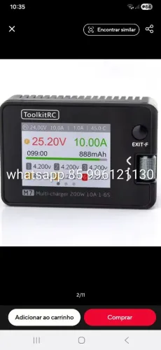 Carregador multifuncional Lipo e outros 10AA