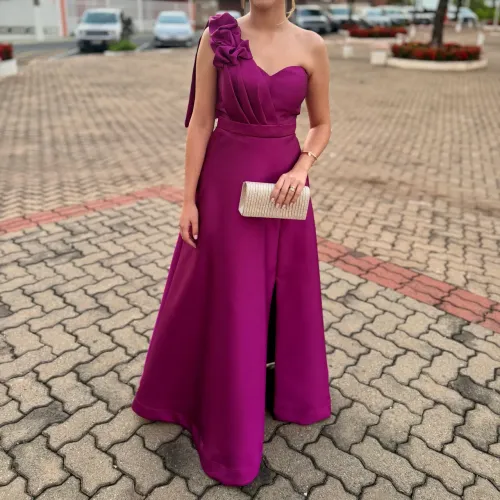 Vestido de Festa Fúcsia