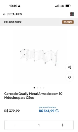 Cercado pra pet 10 módulos