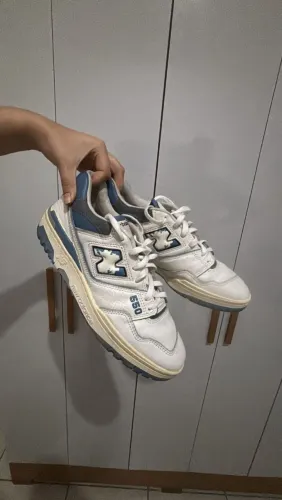 Tênis New Balance 550 Branco/Azul Original - Excelente Estado "Aceito trocas"