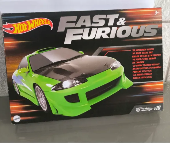 Pack hot Wheels velozes e furiosos 10 miniaturas